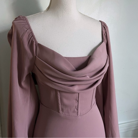 Princess Polly • Lillie Mauve Pink Corset Mini Dress - Picture 3 of 6